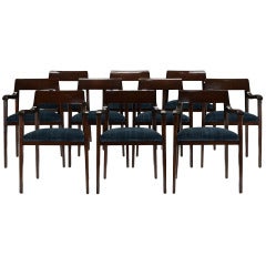 Set of ten Riemerschmid dining chairs by Edward Wormley