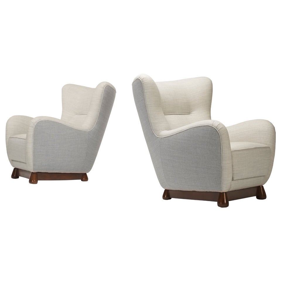 Pair of Danish Lounge Chairs