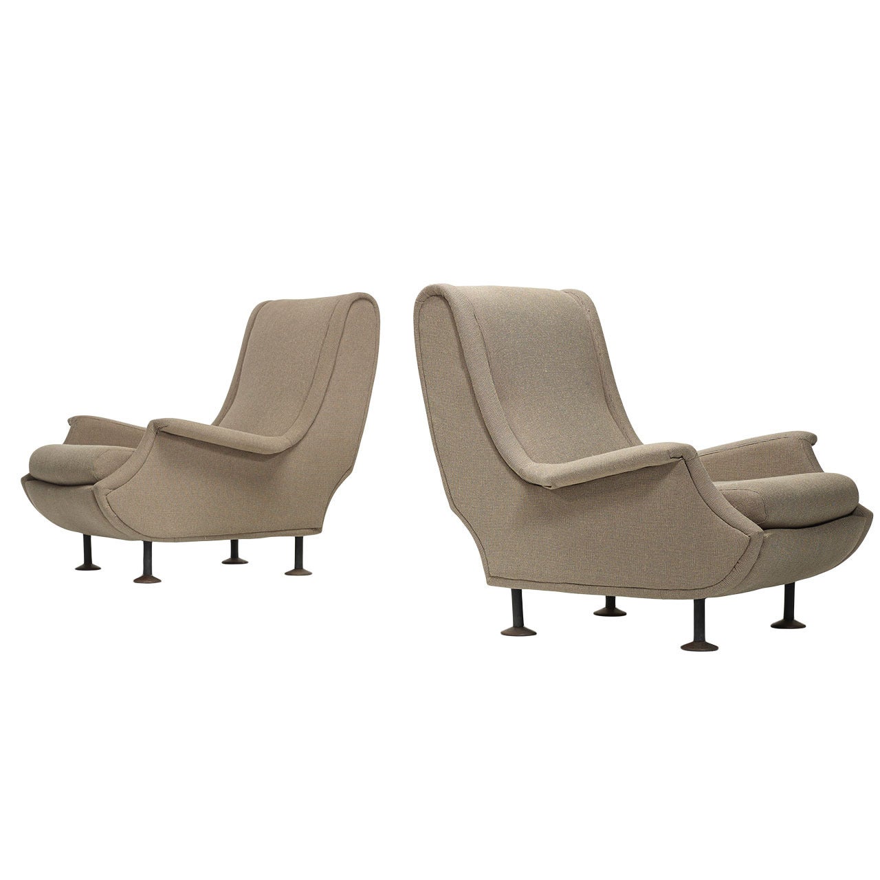 Regent Lounge Chairs, Pair by Marco Zanuso For Sale