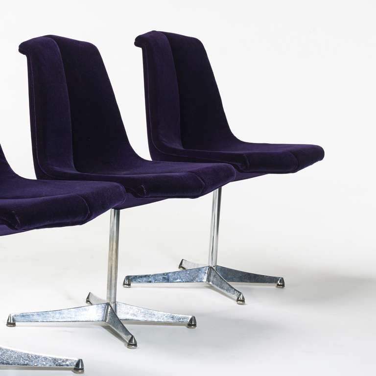 Dining Chairs, Set of Eight by Richard Schultz for Knoll Associates In Good Condition In Chicago, IL