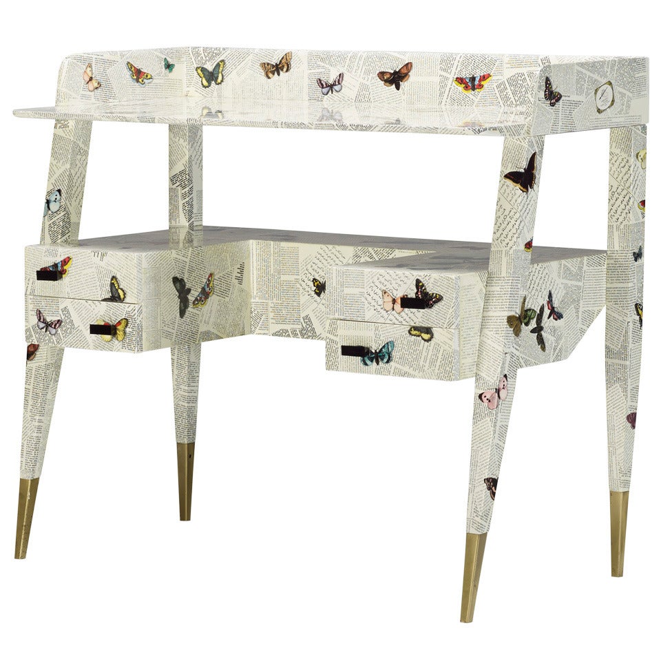 Desk by Piero Fornasetti and Gio Ponti