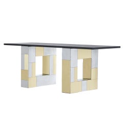 Wall-mounted Cityscape Console By Paul Evans