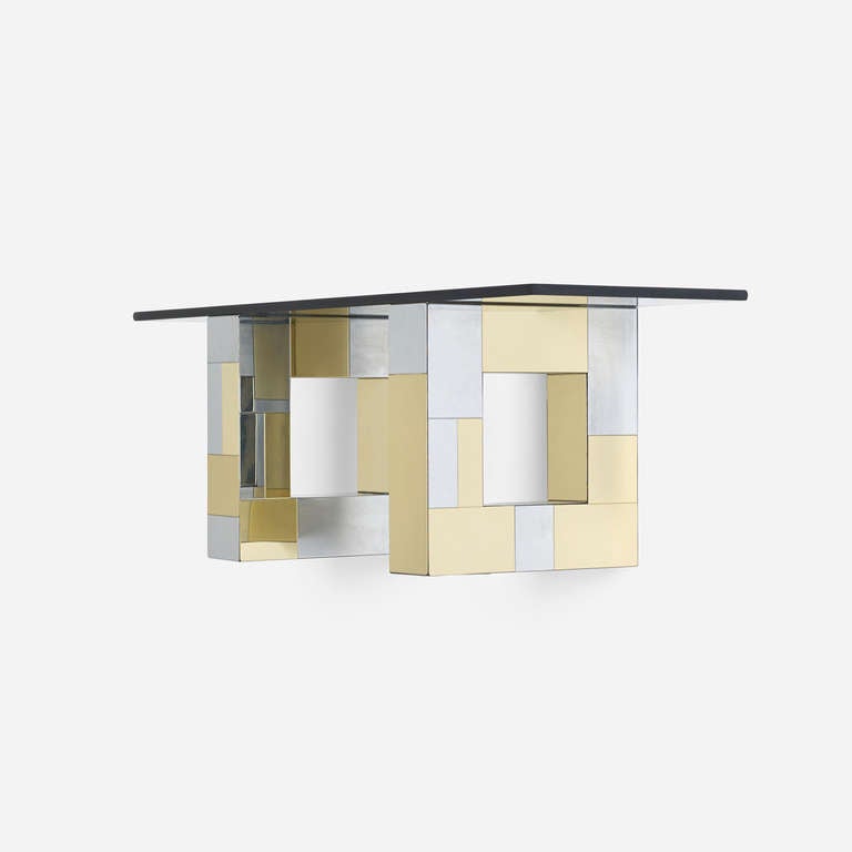 Wall-mounted Cityscape Console By Paul Evans
