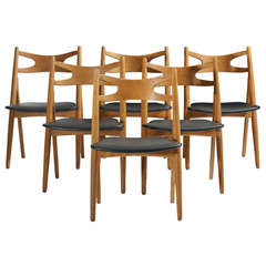 Dining Chairs, Model Ch29, Set of Six by Hans Wegner for Carl Hansen & Son