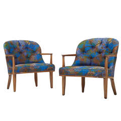 Janus Lounge Chairs, Model 5705 Pair by Edward Wormley for Dunbar