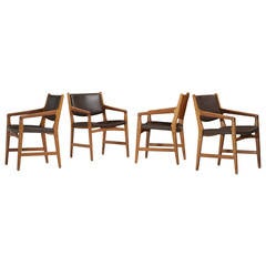 Set of Four Armchairs from Magasin du Nord by Hans Wegner for Johannes Hansen