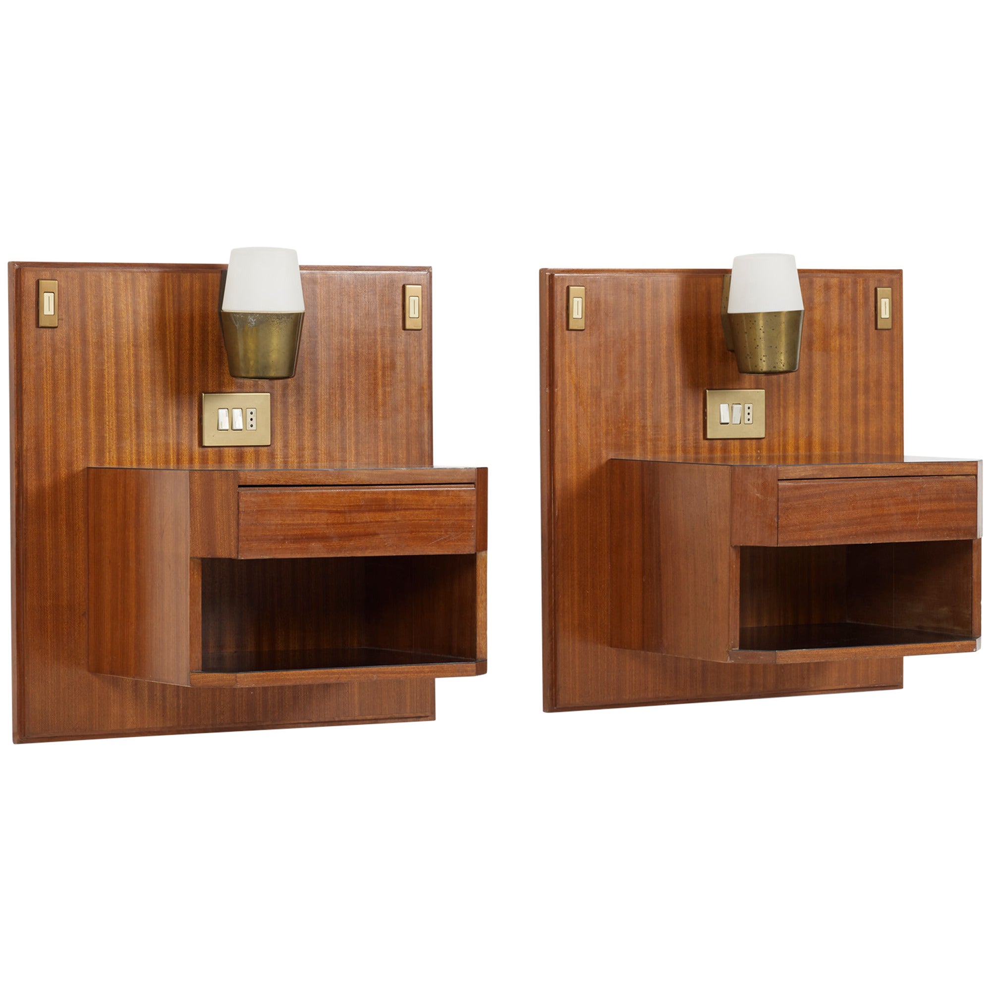 Pair of Night Stands from the Hotel Lorena, Grosseto by Ico and Luisa Parisi For Sale