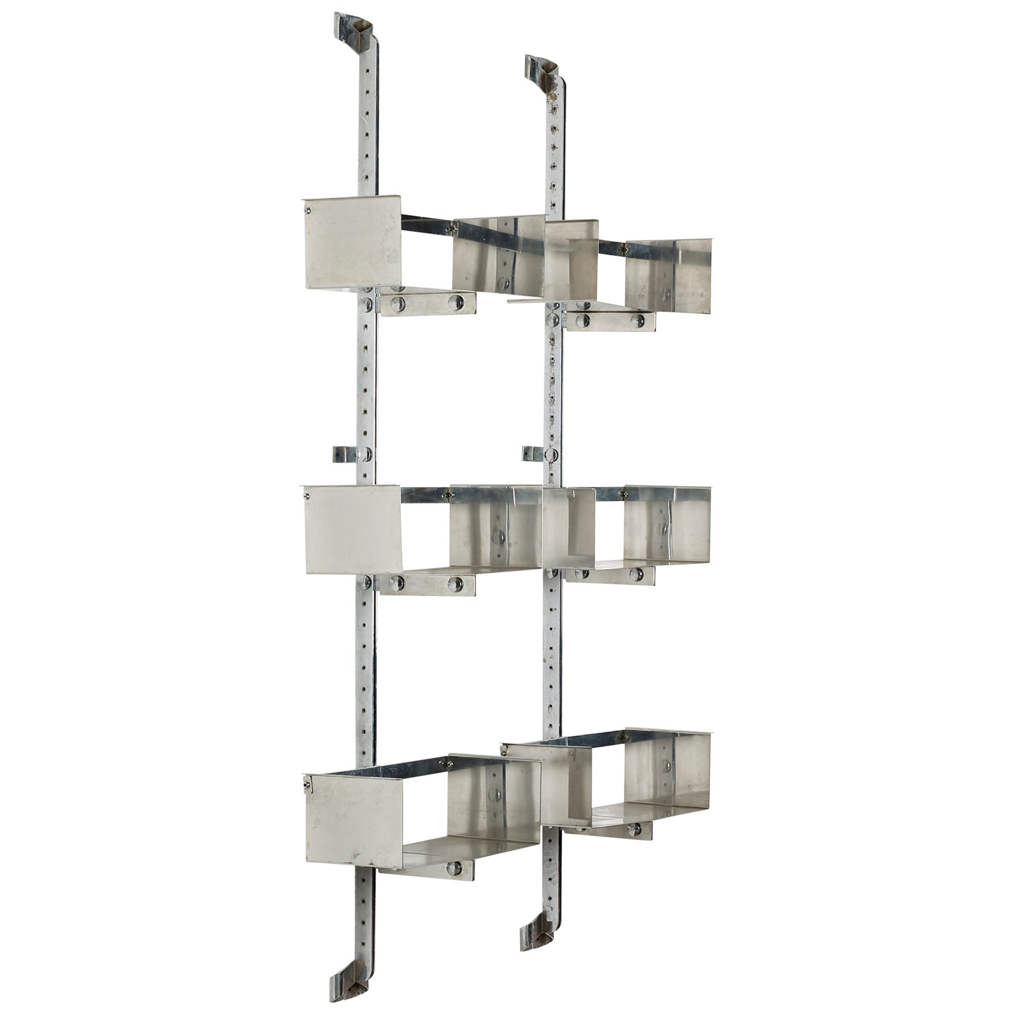 Shelving Units, Pair by Vittorio Introini for Saporiti For Sale