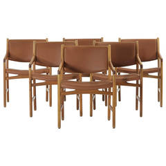 set of six armchairs from Magasin du Nord by Hans Wegner for Johannes Hansen