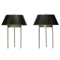 Table Lamps Model 187, Pair By Benjamin Baldwin