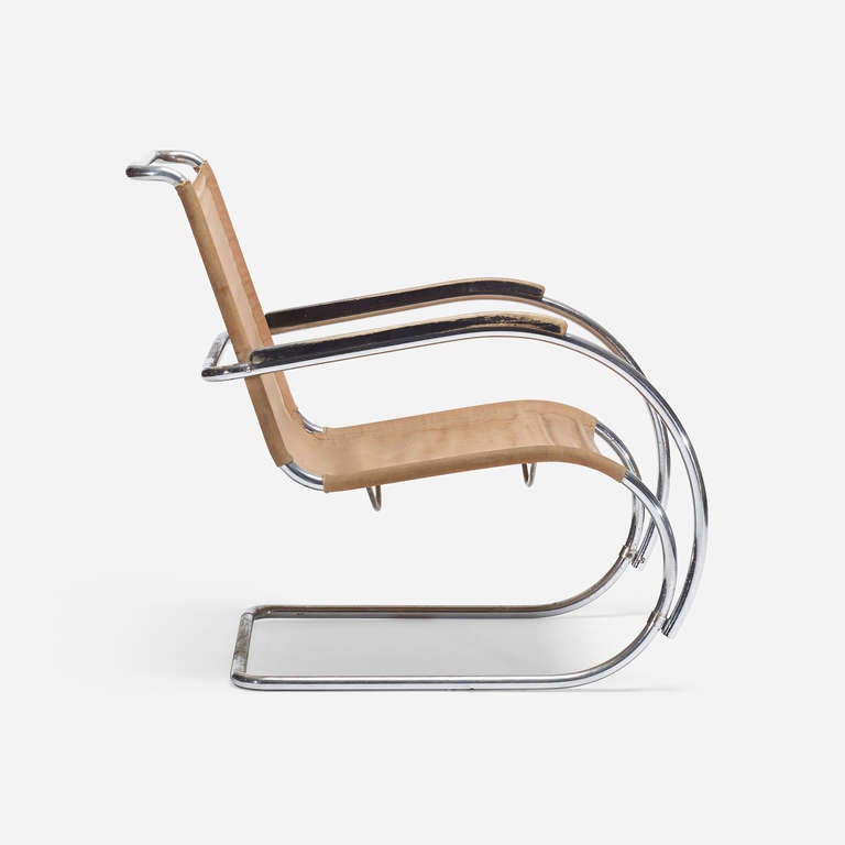 Austrian MR40 lounge chair by Ludwig Mies van der Rohe For Sale