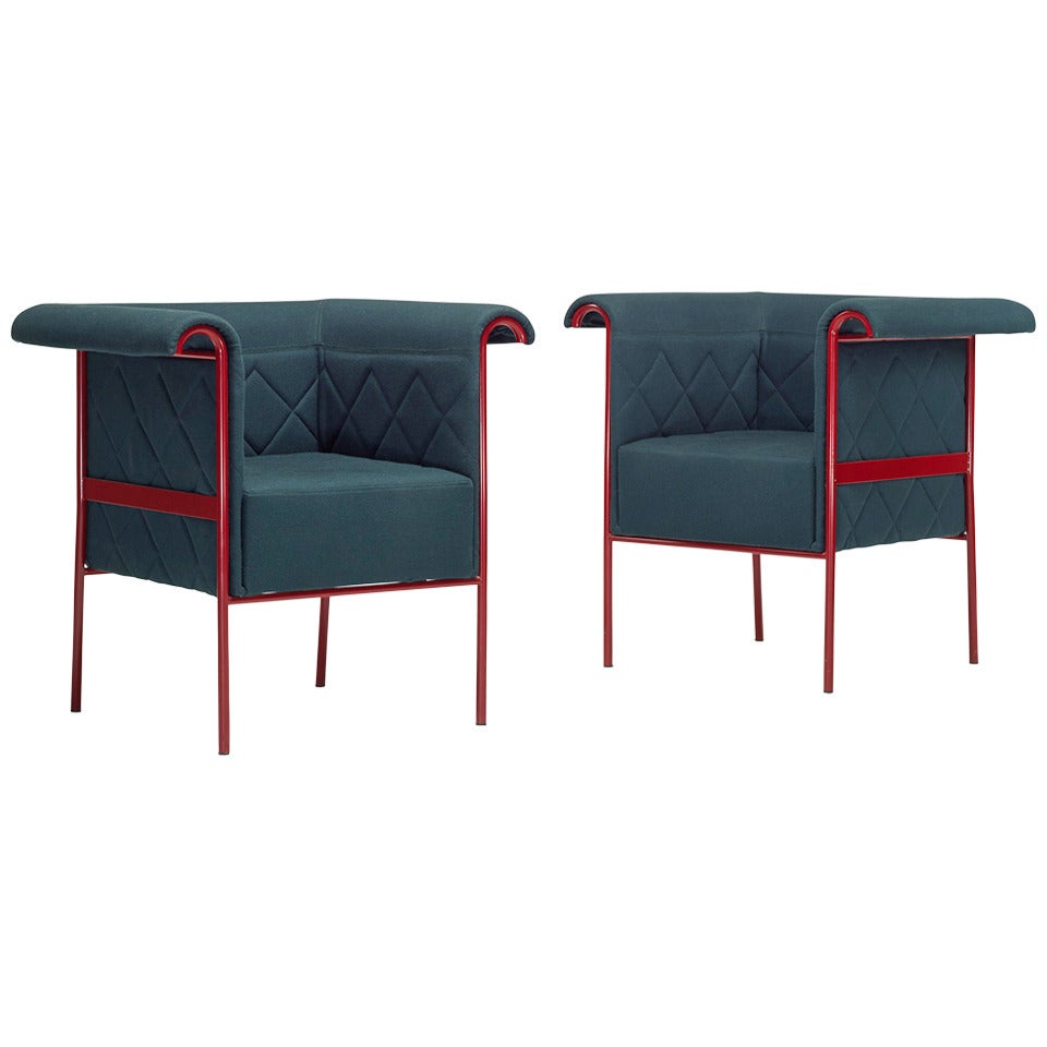 Swedish Lounge Chairs, Pair