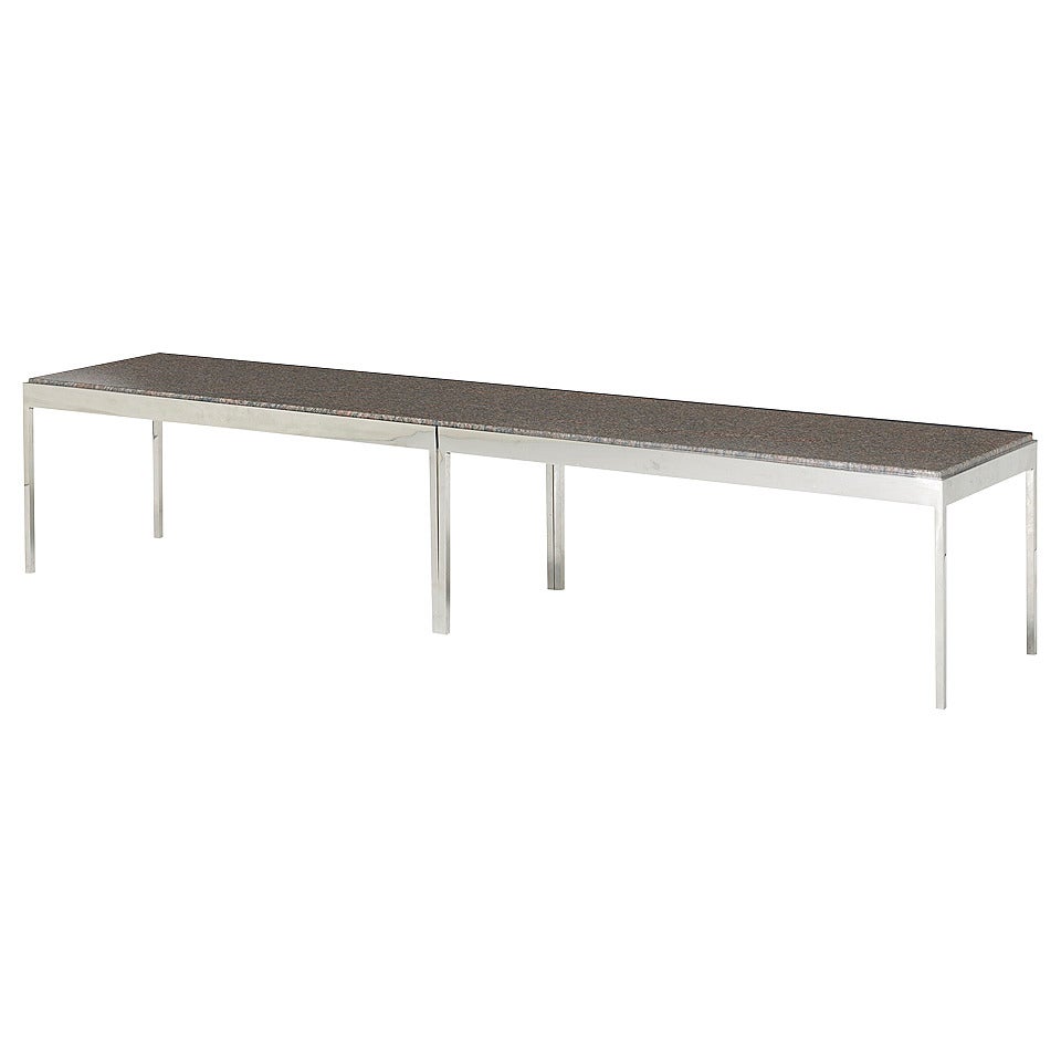 Custom Bench by Knoll International For Sale