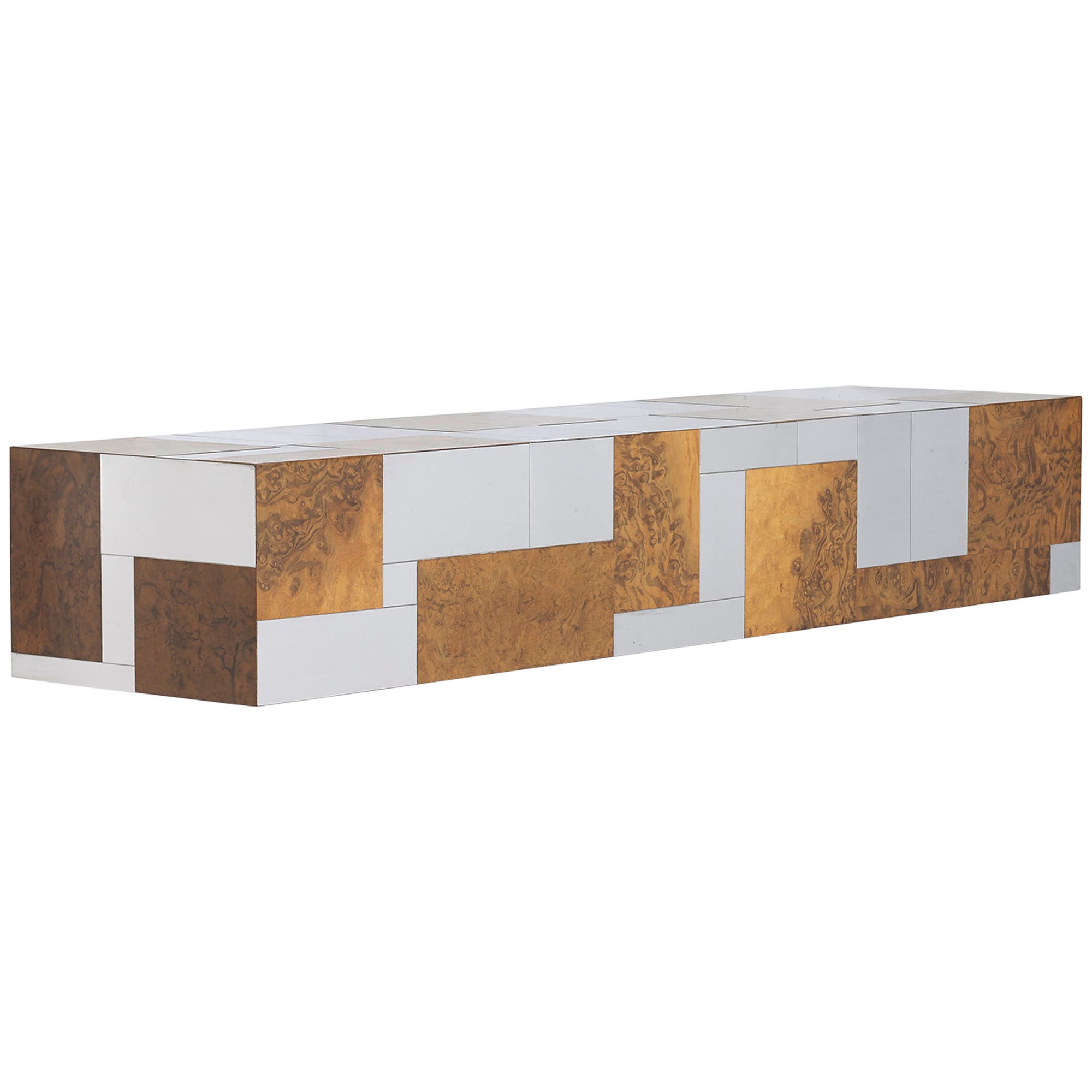 wall-mounted Cityscape console by Paul Evans for Directional