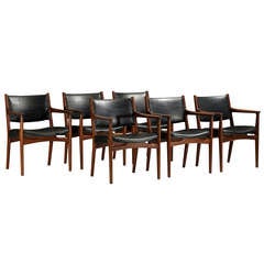Dining Chairs Model JH 525, Set of Six by Hans Wegner