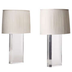 Table Lamps, Pair By Karl Springer