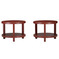 occasional tables, pair by Dominic Chambon