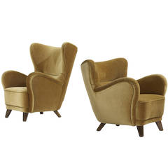 Lounge Chairs Pair Attributed To Viggo Boesen