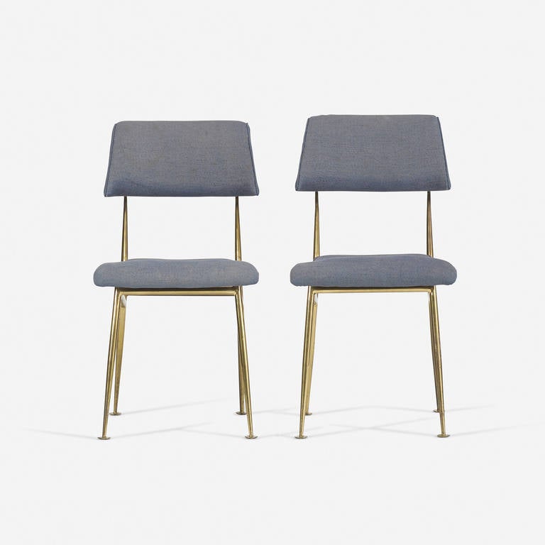 Mid-20th Century Italian chairs, pair