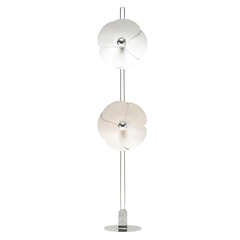 Stehlampe mit Blumenmuster von Olivier Mourgue Stehlampe mit Blumenmuster von Olivier Mourgue