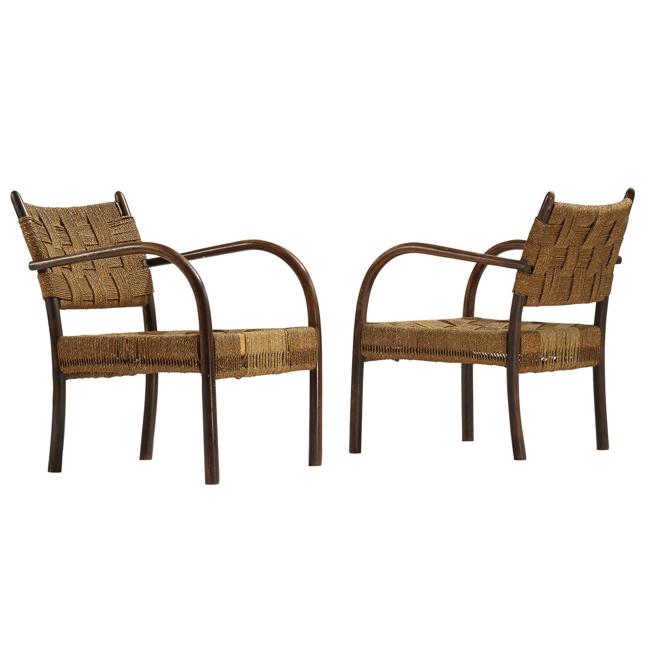 armchairs, pair by Frits Schlegel For Sale