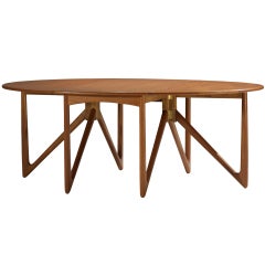 Drop-leaf Dining Table By Kurt Ostervig Drop-leaf Dining Table By Kurt Ostervig