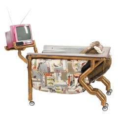Bathtub chair with Television by Joel Otterson