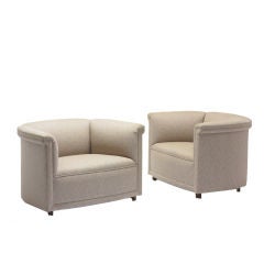 lounge chairs, pair by Ward Bennett