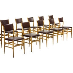 Leggera chairs, set of twelve by Gio Ponti
