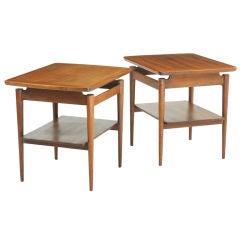 occasional tables, pair by Jens Risom