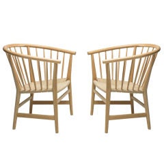 Armchairs, Pair By Hans Wegner