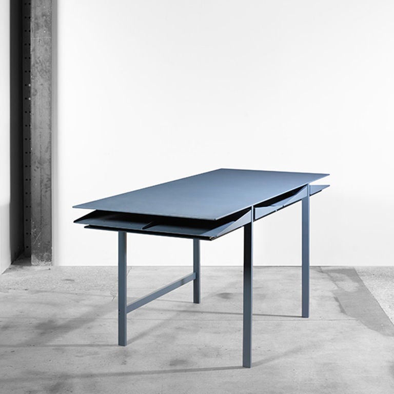 Steel Folia Desk by Leon Ransmeier For Sale