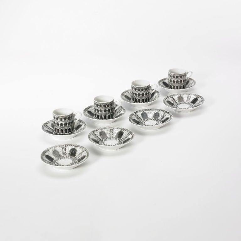 Architettura espresso set by Piero Fornasetti