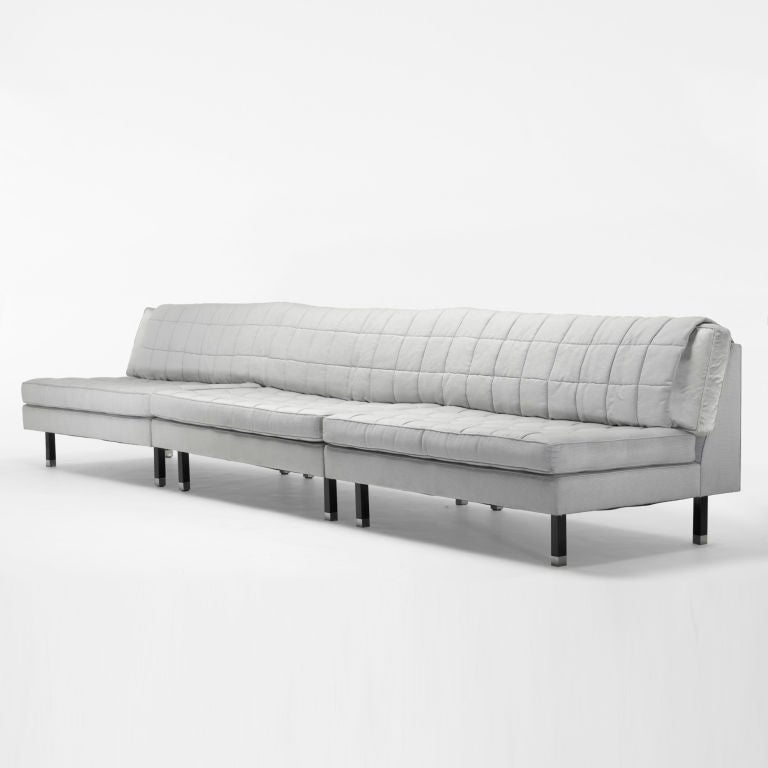 Sofa is comprised of three sections, each section measures: 48 w x 33 d x 29 h inches.