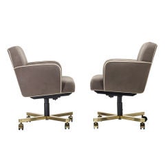 American office chairs, pair