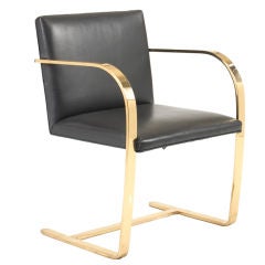 custom Brno armchair by Ludwig Mies van der Rohe