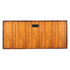 Danish wall-mounted bar cabinet