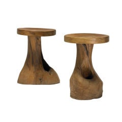 stools, pair by Irwin and Estelle Laverne