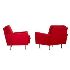 Thin Edge lounge chairs, pair by George nelson 
Associates