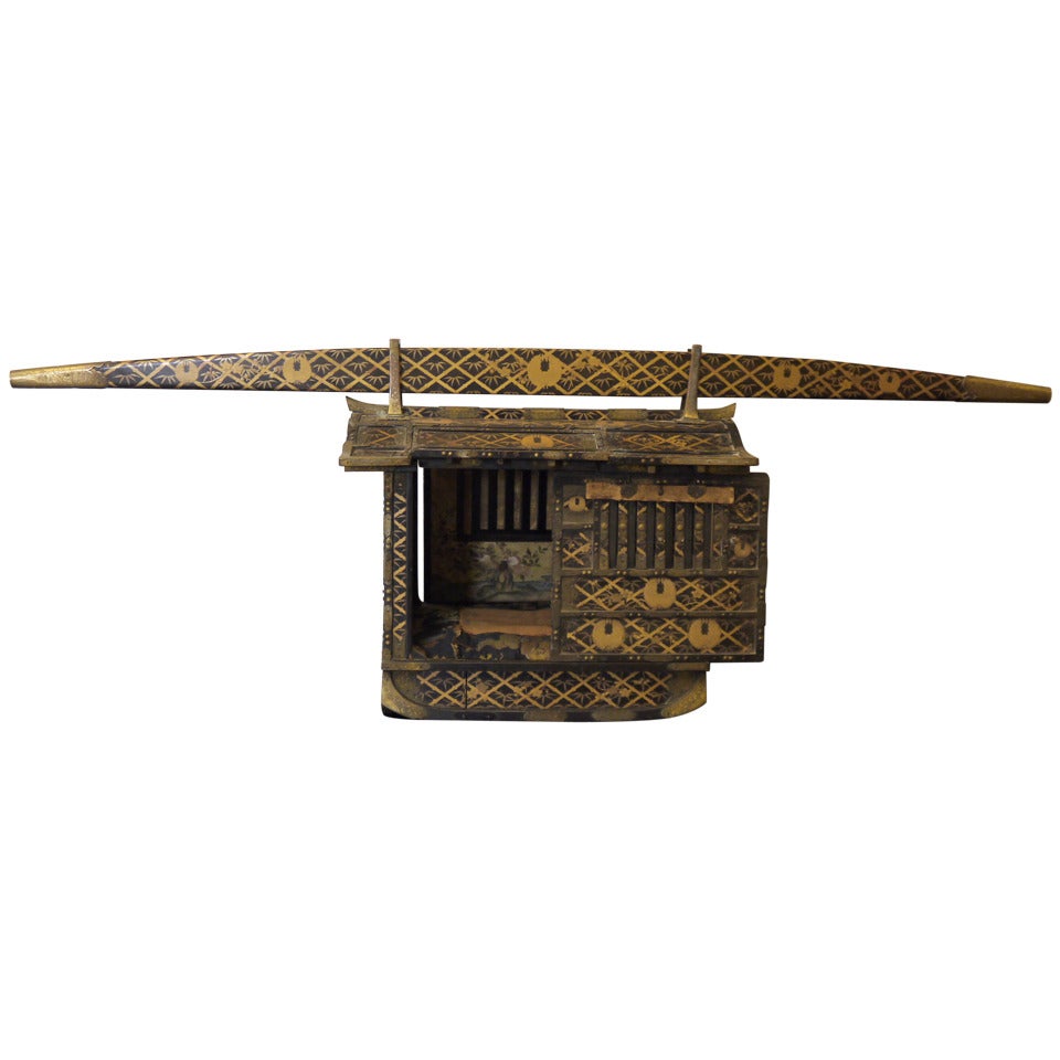 Beautifully Detailed Model Palanquin For Sale