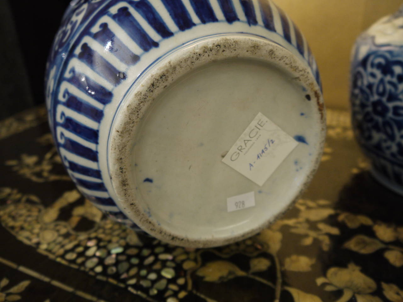 Porcelain Pair of Japanese Vases with Dragons