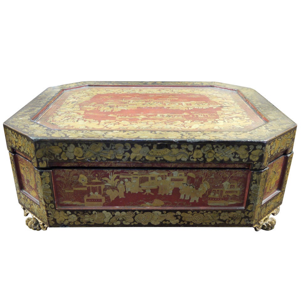 Chinoiserie Lacquer Box