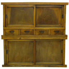19th Century Japanese Large Kitchen Tansu 9