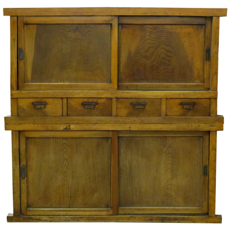 19th Century Japanese Large Kitchen Tansu For Sale at 1stDibs