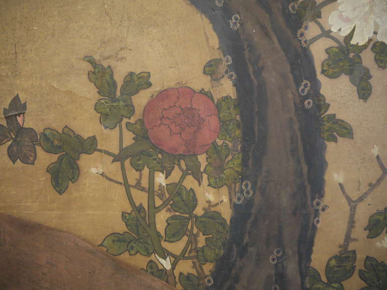 Large Two-Panel 19th Century Japanese Screen 2