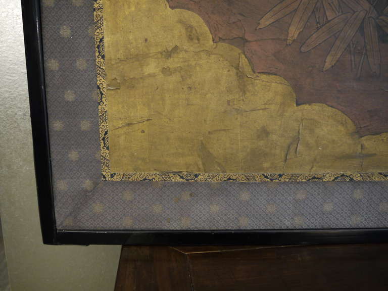 Large Two-Panel 19th Century Japanese Screen 4