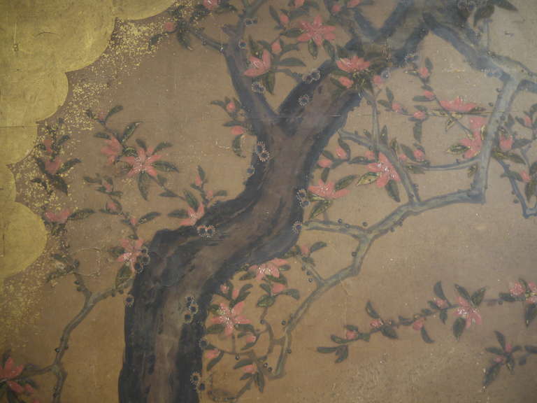 Large Two-Panel 19th Century Japanese Screen 5