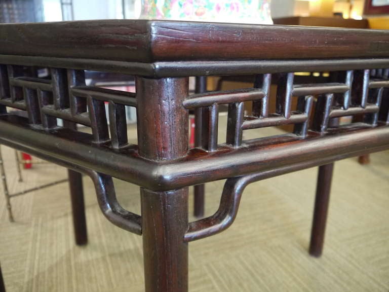 Wood Antique Chinese Hexagonal Table