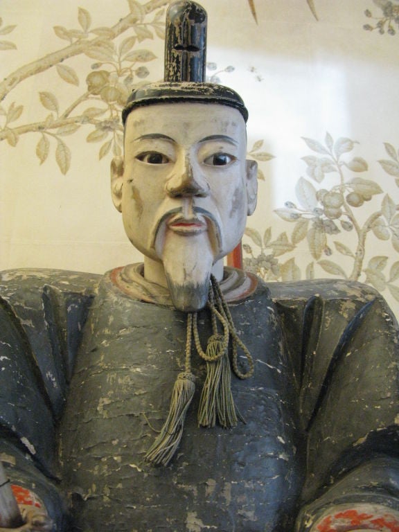 Large and Unusual Japanese Seated Figure 1