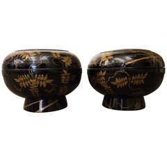 Pair Of Large Japanese Lacquer Boxes